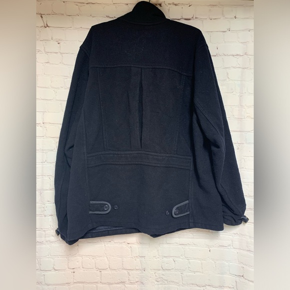 RARE Vintage Polo Ralph Lauren Navy Wool Blend Jacket Size XL Tall - Picture 4 of 5